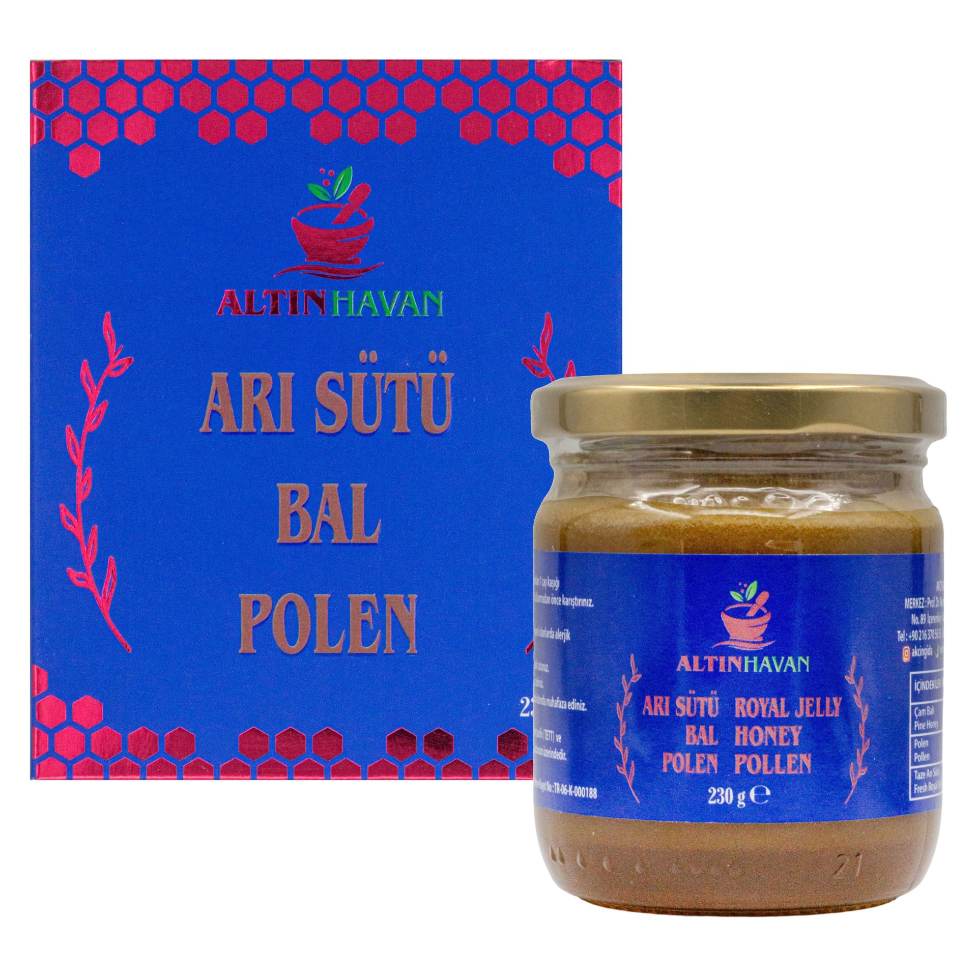 Arı Sütü Bal Polen 230 Gr.