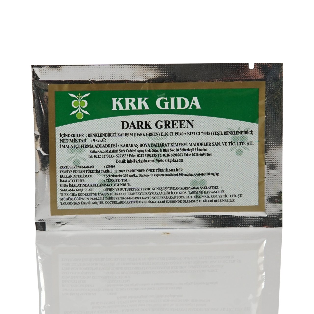 Brilliant Green Gıda Renklendiricisi (Yeşil)