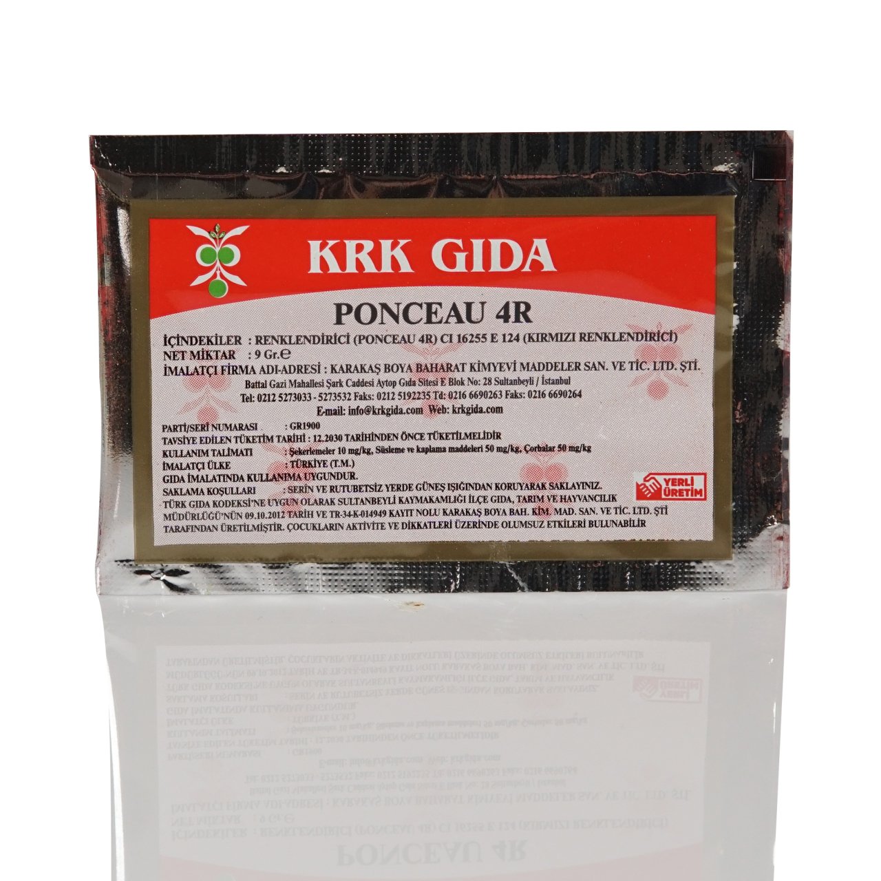 KRK Ponceau Gıda Renklendiricisi (Kırmızı)